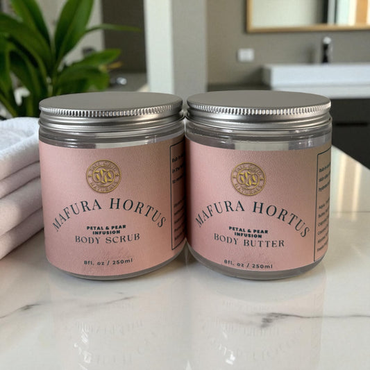 Mafura Hortus Petal & Peach Infusion Bath and Body Duo