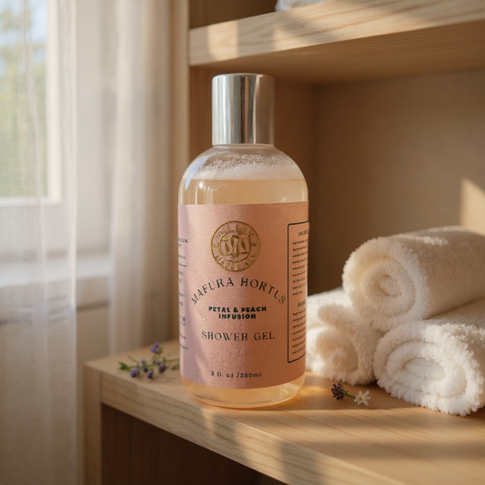 Mafura Hortus Petal & Peach Infusion Shower Gel
