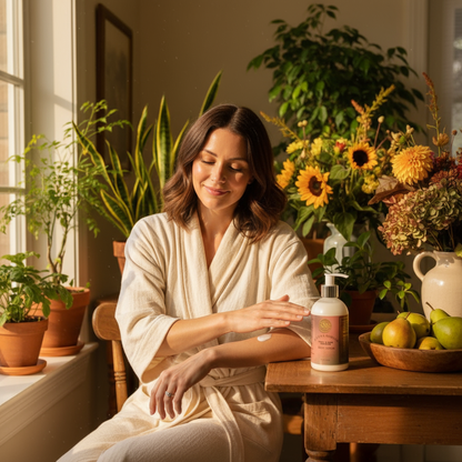 Mafura Hortus Blütenblatt &amp; Pfirsich-Infusion Körperlotion