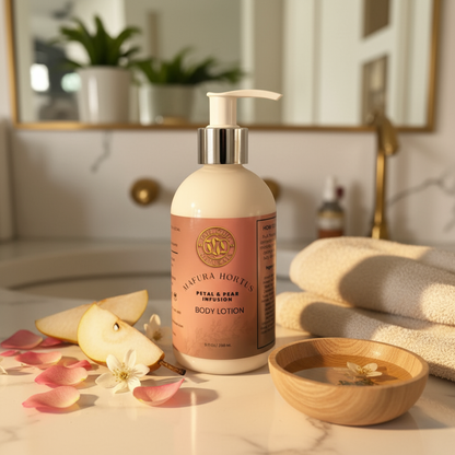 Mafura Hortus Blütenblatt &amp; Pfirsich-Infusion Körperlotion