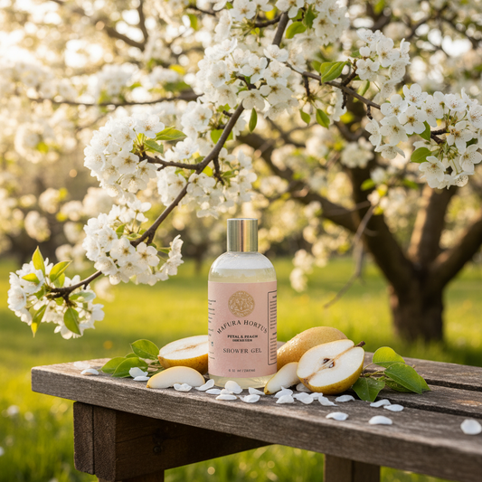 Mafura Hortus Petal & Peach Infusion Shower Gel